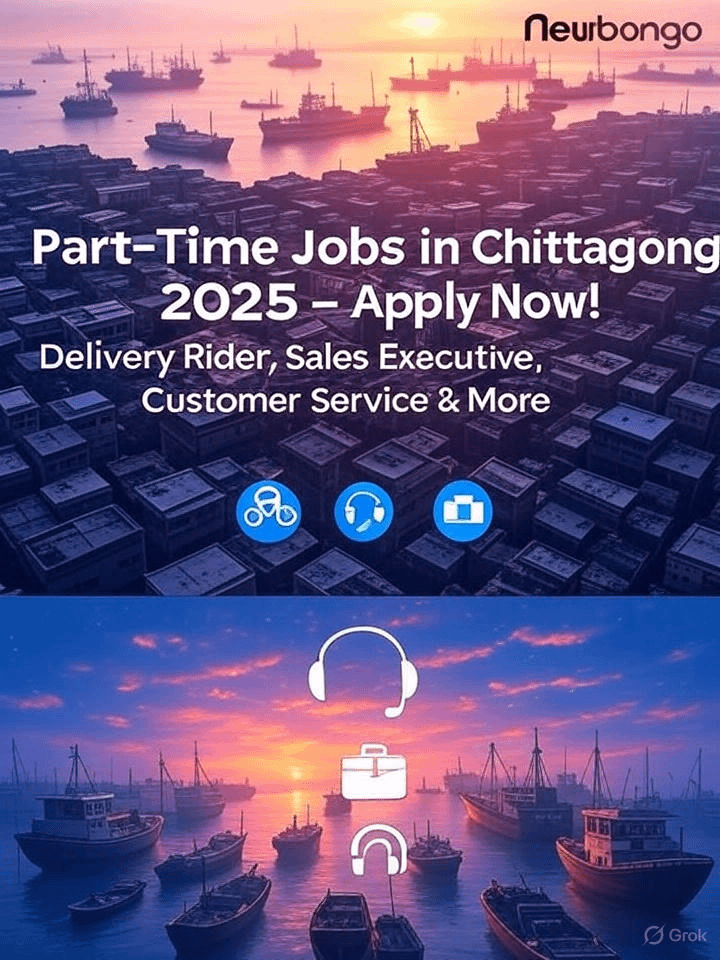 পার্ট টাইম জব চট্টগ্রাম ২০২৫ part time job 2025